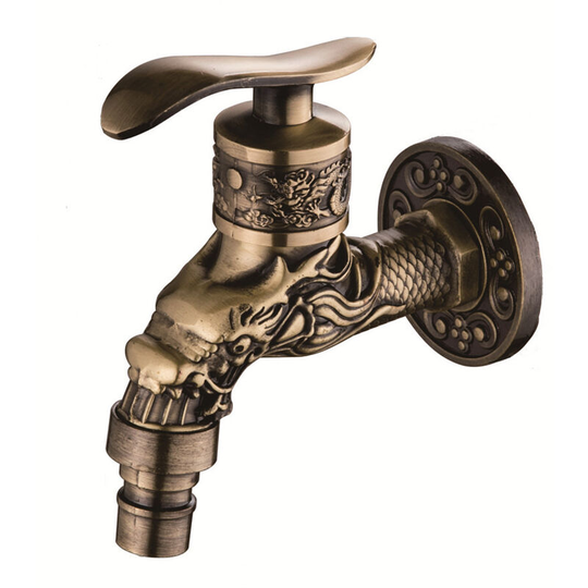 Vintage Water Faucet Wall Mounted Water Faucet Zinc Alloy Washing Machine Faucet for Home Kitchen Bathroom Outdoor Garden