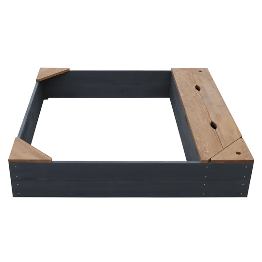 AXI 115Cm x 22Cm Wood Square Sandbox with Cover