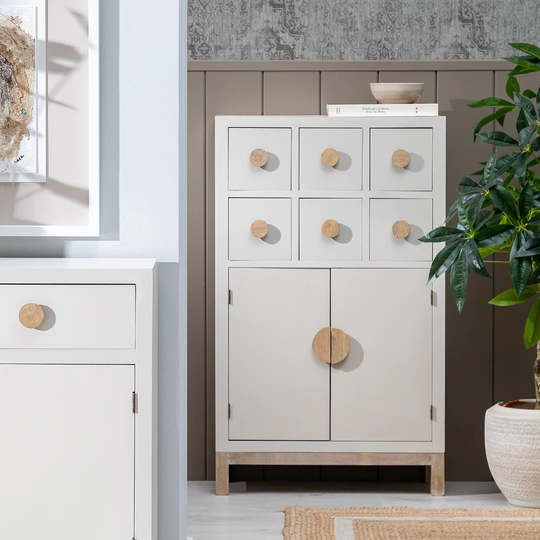 Natascha Solid Wood 2 - Door Accent Cabinet