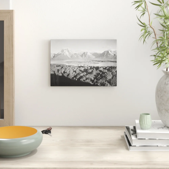 'Signal Hill in Grand Teton Wyoming' by Ansel Adams Graphic Art