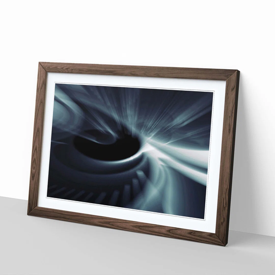 'Blue Abstract 16' Framed Graphic Art
