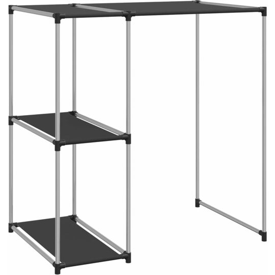 Storage Rack over Washing Machine Black 87x55x90.5 cm Iron Vidaxl Black