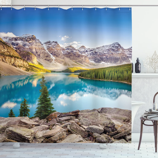 Betzaida 13 Piece Polyester Shower Curtain Set