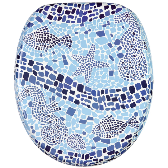 Mosaic Elongated Toilet Seat