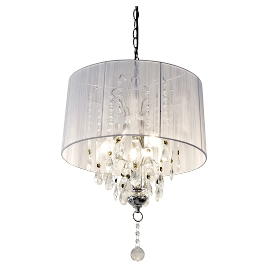 Citrine 3-Light Drum Chandelier