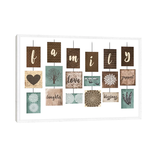 'Family' by Erin Clark - Floater Frame Graphic Art Print on Canvas