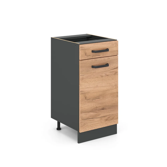 82Cm H x 40Cm W x 46Cm D Oak Base Unit Cabinet