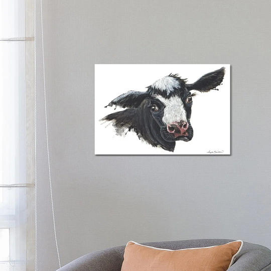Daisy the Dairy Cow by Angela Bawden - Wrapped Canvas Graphic Art