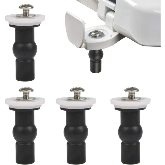 4pcs Toilet Seat Toilet Seat Fixing Screws Universal Toilet Fasteners Bathroom Top Nuts Toilet Seat Replacement Fixing