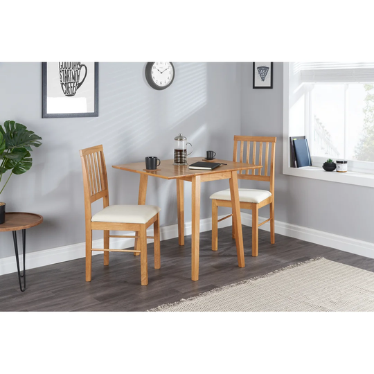 Sloane 2 - Person Drop Leaf Solid Wood Dining Set