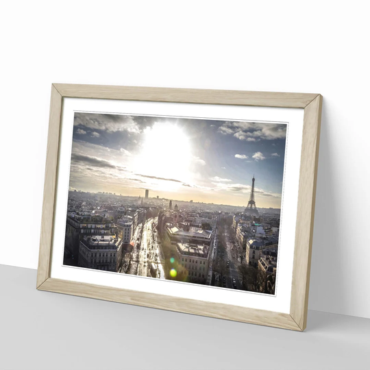 'Paris Sunlight Skyline' Framed Photographic Print