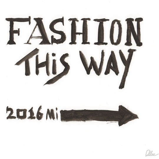 "This Way" by East Urban Home Typography Wrapped on Canvas