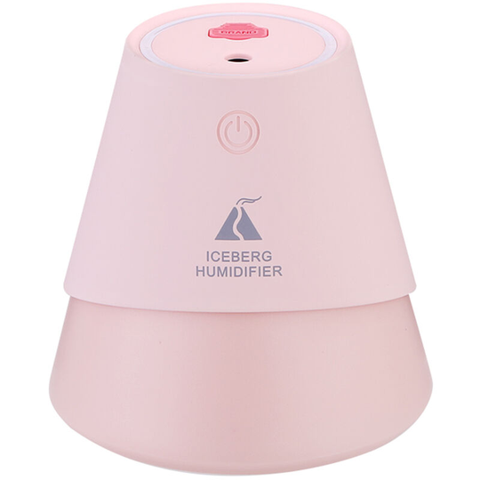Superseller - usb Three in One Iceberg Cold Fog Humidifier with Small Fan Night Light Car Desk Mini Humidifier
