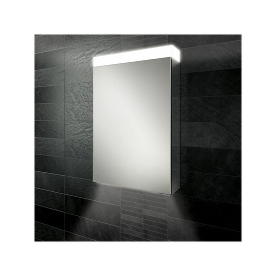 Apex 50 Aluminium Bathroom Cabinet with Mirrored Sides 750mm h x 500mm w - HIB