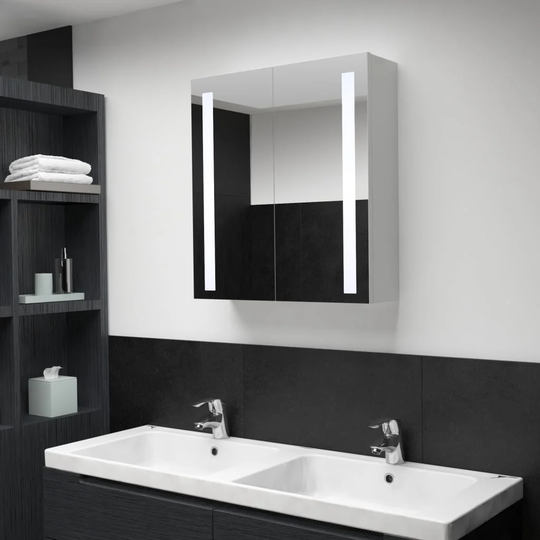 Stackhouse 62cm x 60cm Surface Mount Mirror Cabinet with LED Lighting