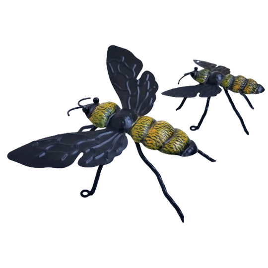 2 Piece Bee Metal Wall Décor Set