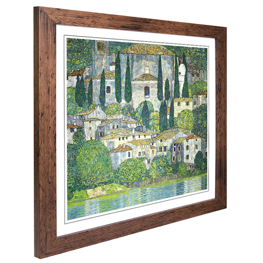 Church in Cassone by Gustav Klimt Framed Painting Print