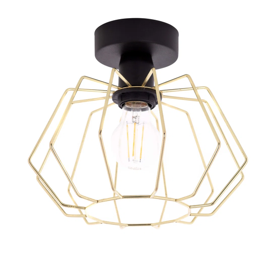 Luna Black 1-light Flush Mount