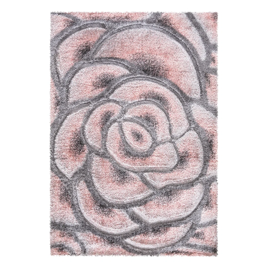 Teachey Ultra Soft Pink/Grey Rug