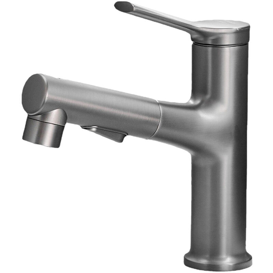 Pull Out Kitchen Faucets With 3 Spray Modes Single-Handle 23 Inch Pull Down Bathroom Sink Sprayer Faucet, Grey - Grey