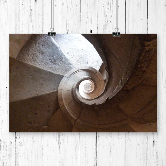 'Architecture Spiral Staircase' Photographic Print