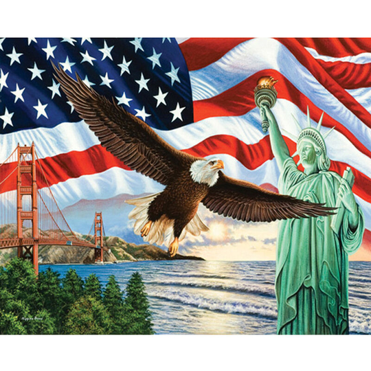 5D Statue of Liberty Diamond Painting Kits 12 x 16 inch G29 for Adults diy Full Drill Art Blue Daisy Bathtub Picture, Diamond Art Rhinestone Home
