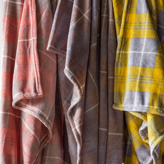 Sartrouville Checked Flannel Fleece Throw