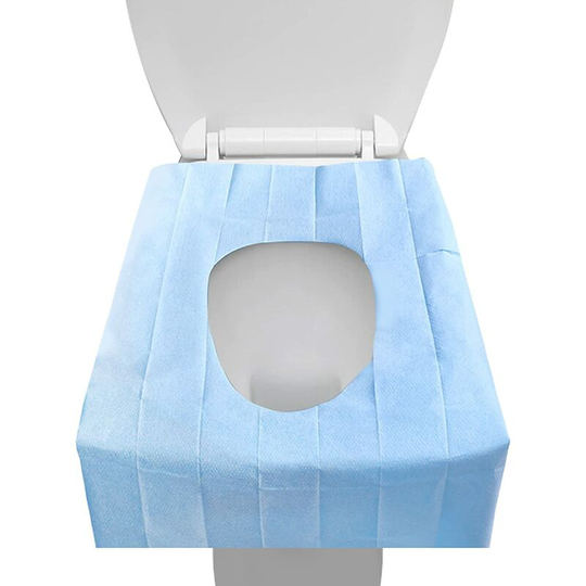 30pcs Disposable Toilet Seat Covers Disposable Waterproof Paper Toilet Seat for Camping Travel Bathroom