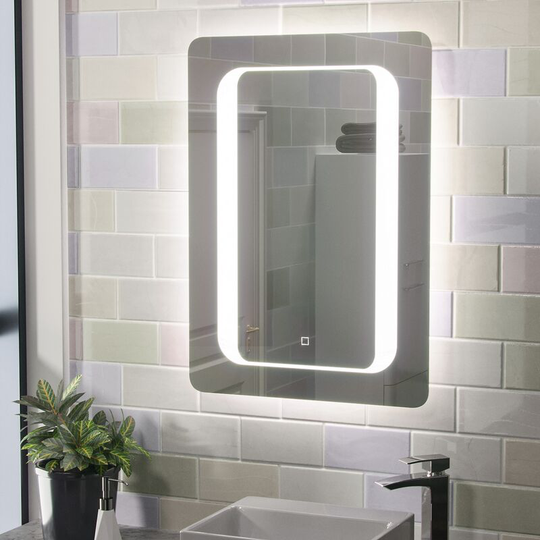 Mia Illuminated led Bathroom Mirror with Anti Fog and Touch Switch