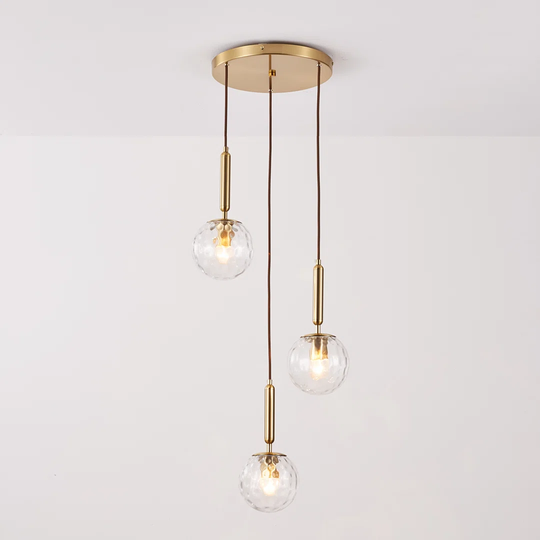 3 Light Spiral Pendant Ceiling Light