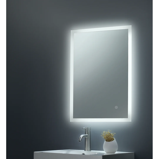 Comfrey Fog Free Bathroom Mirror with Shaver Socket