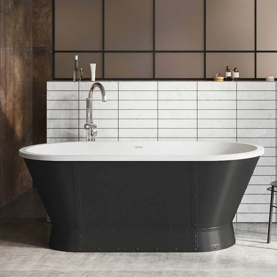 Litton 1676 mm x 780 mm Freestanding Roll Top Bathtub