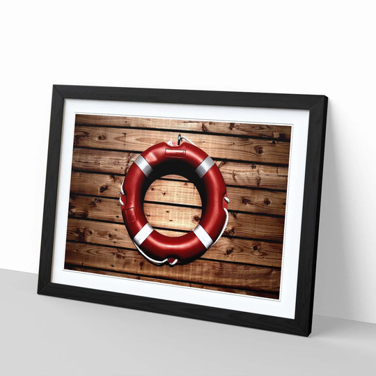 'Lifesaver Lifebuoy' Framed Photographic Print