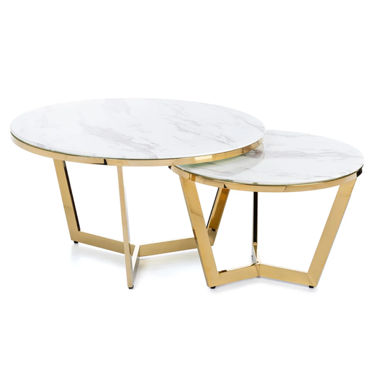 Hazi Silver Coffee Table Set