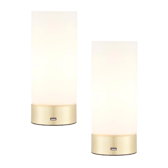 Lowall 24Cm Golden Table Lamp Set
