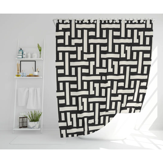 Hortencia Polyester Shower Curtain Set