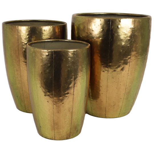 Milledgeville 3 Piece Metal Plant Pot Set