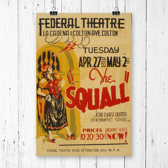 'Vintage WPA The Squall' Vintage Advertisement