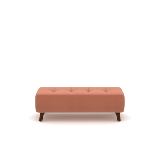 Tescott 125Cm Wide Tufted Rectangle Footstool Ottoman