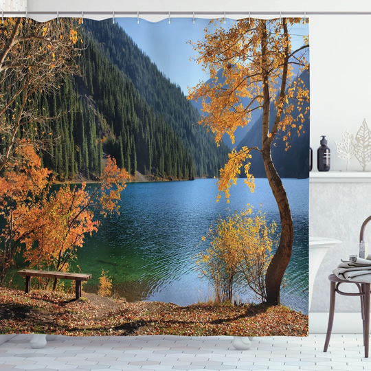 Bonifaz 13 Piece Polyester Shower Curtain Set