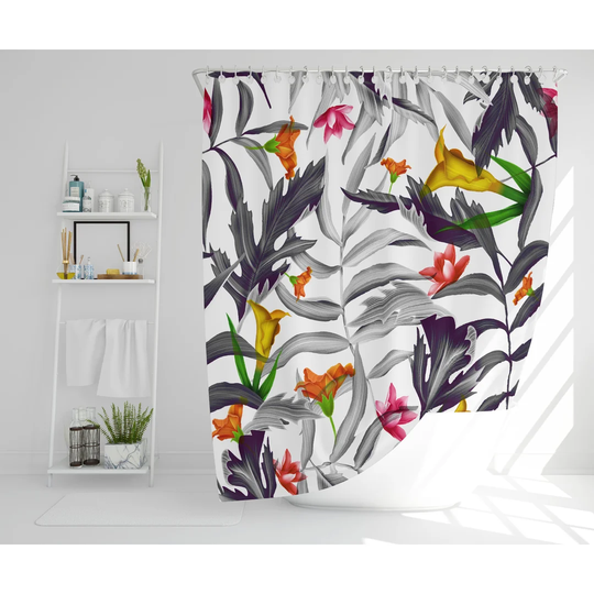 Welden 2 Piece Polyester Shower Curtain Set