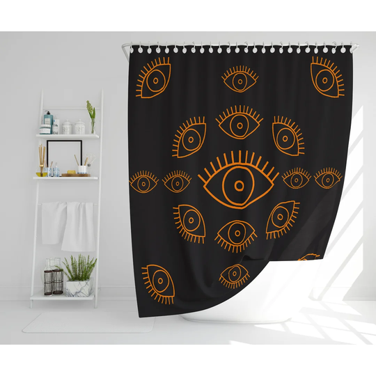 Runulf Polyester Shower Curtain Set