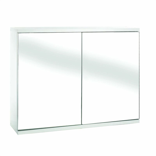 Simplicity Double Door Mirror Cabinet White - WC257022 - White - Croydex