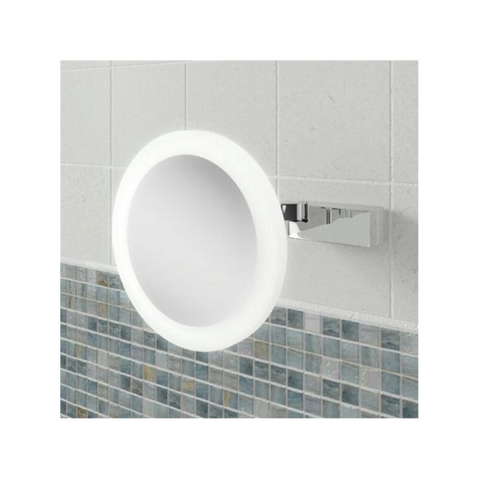 HiB Libra Magnifying Bathroom Mirror 200mm Diameter