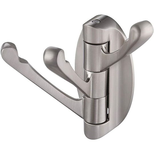 Wall Hook Towel Bathroom Door Coat Hook Metal Arm 3 Towel Hooks Towel To Support Storage Fixing Brushed Nickel
