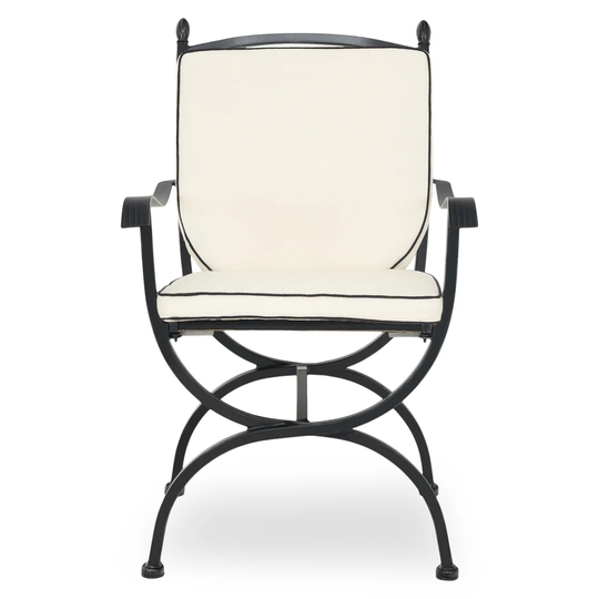 Chair With Arms Medici L.65 L.56 H.92 Black/white