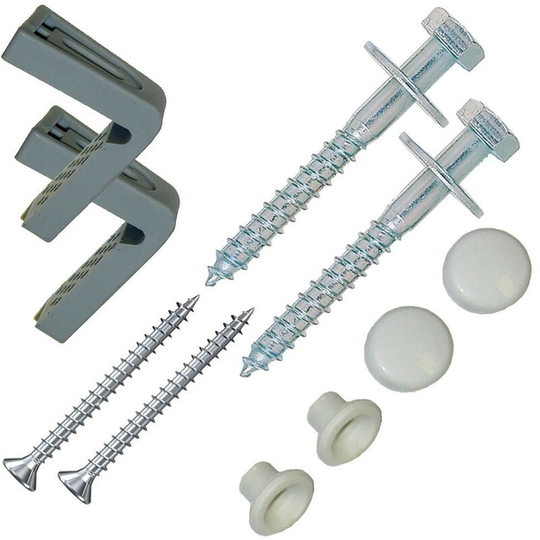 Fischer - Pan To Floor Side Fixing Set - Silver