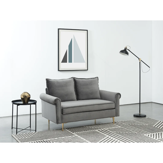 Adrienne Polyester 2 Seater Standard Sofa