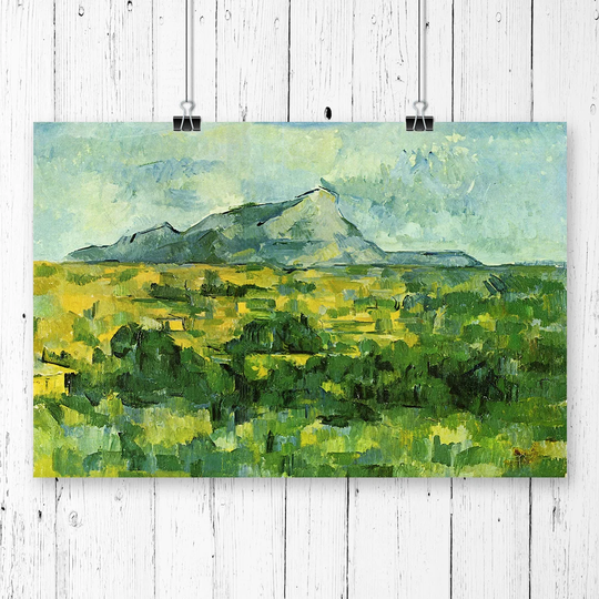 'Montagne Sainte Victoire' by Paul Cezanne Painting Print