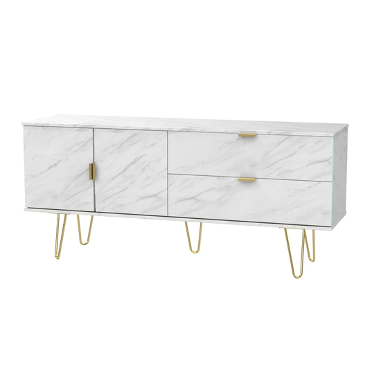 Petersville 2- Drawer 2 - Door Cabinet Accent Chest